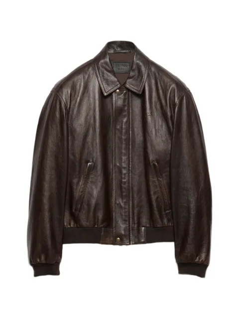 Prada nappa-leather bomber jacket