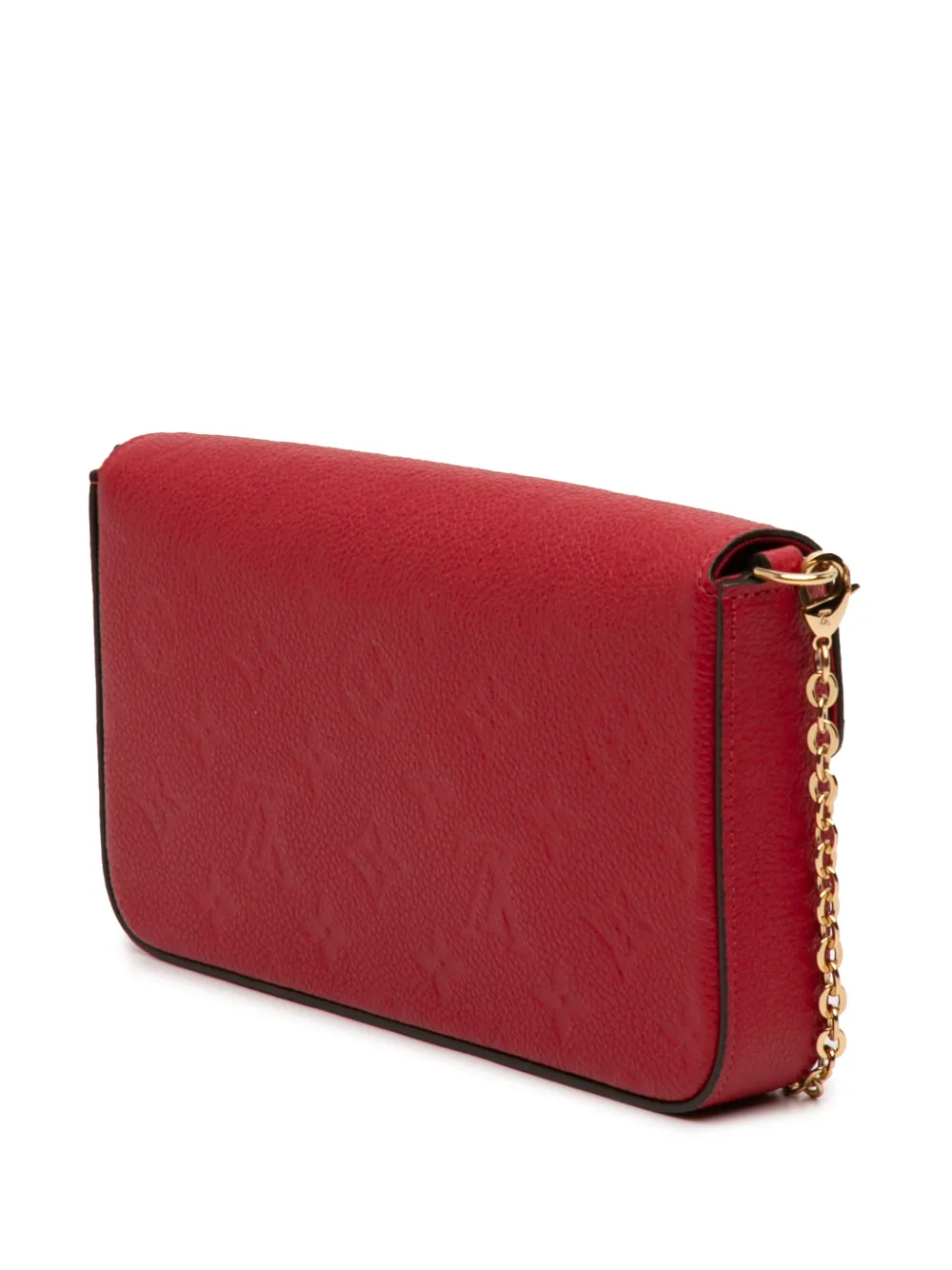 Louis Vuitton Pre-owned 2021-2026 Monogram Empreinte Pochette Felicie Crossbody Bag in Red, view 3