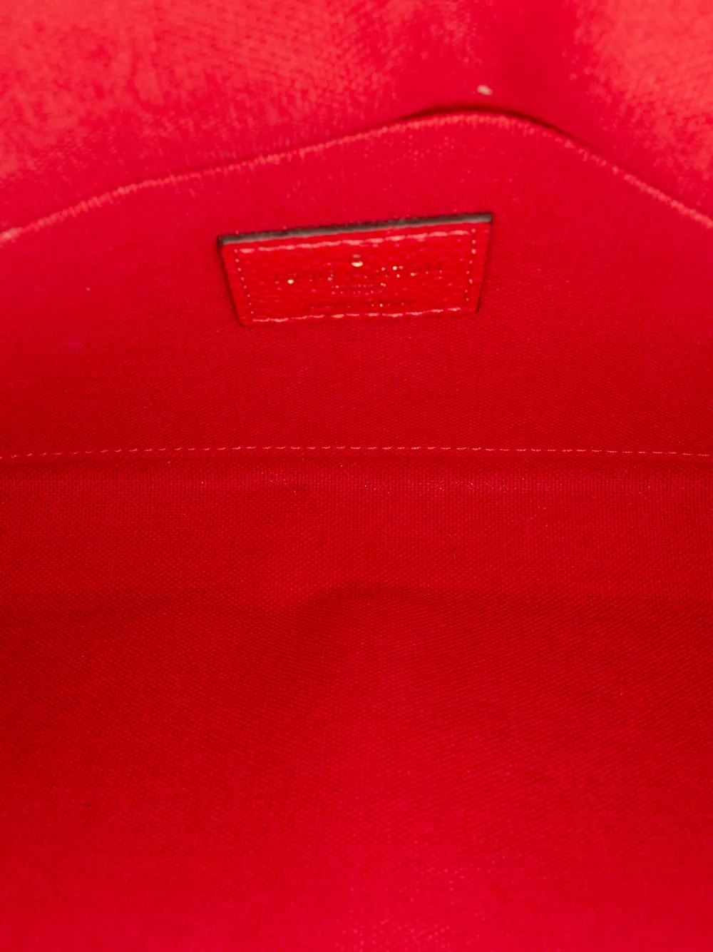 Louis Vuitton Pre-owned 2021-2026 Monogram Empreinte Pochette Felicie Crossbody Bag in Red, view 5