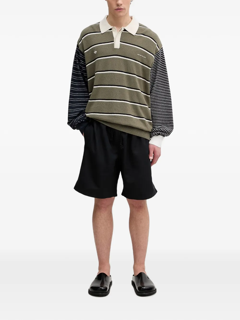 adidas Song For The Mute 3-Stripe shorts Zwart