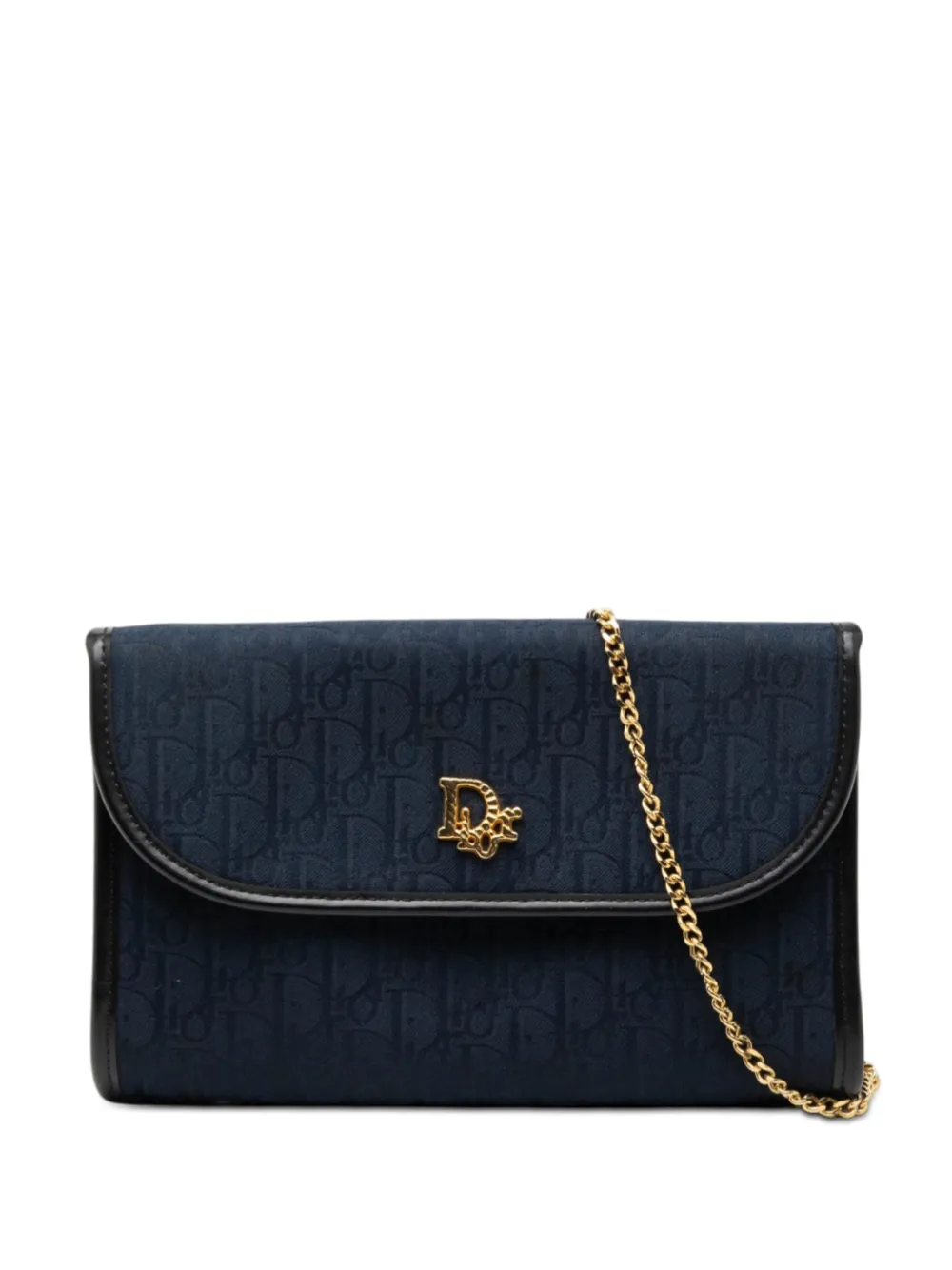 Christian Dior Pre-Owned 20th Century Diorissimo Trotter Canvas Chain crossbody bag - Blu