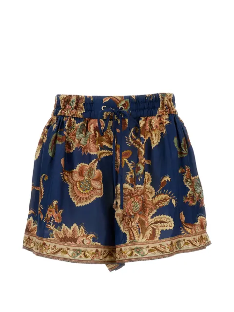 ZIMMERMANN Aster printed silk shorts