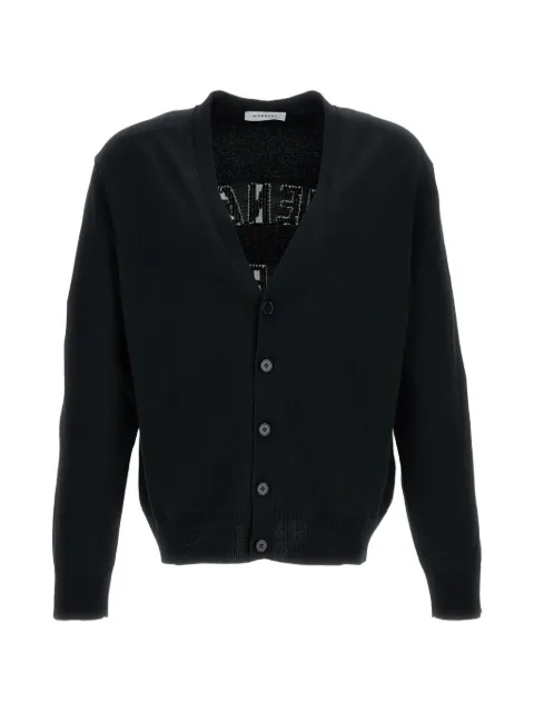 Givenchy intarsia-knit V-neck cardigan