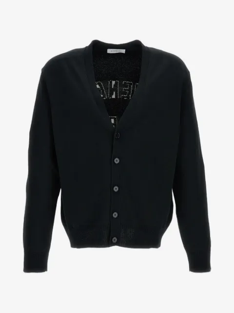 Givenchy intarsia-knit V-neck cardigan
