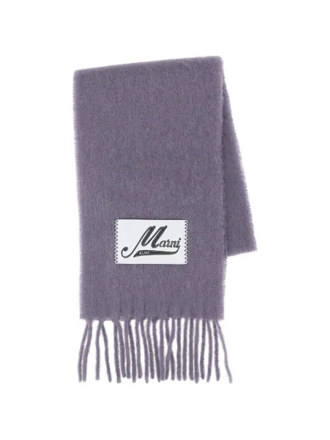 Marni brushed fringed scarf