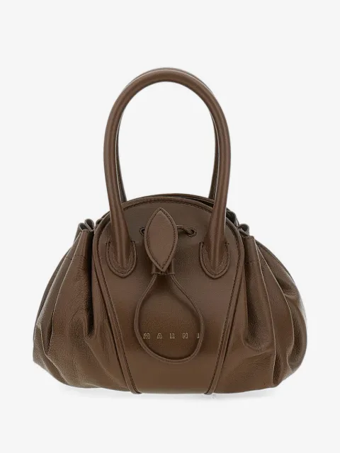 Marni Bolsa de mão Tulipea pequena em couro