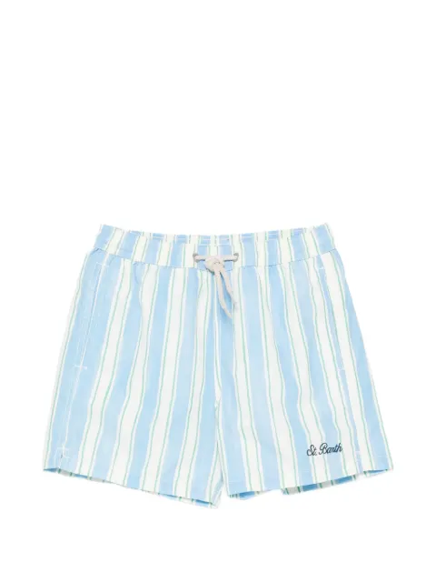 MC2 Saint Barth Kids Syros Jr striped drawstring swim shorts