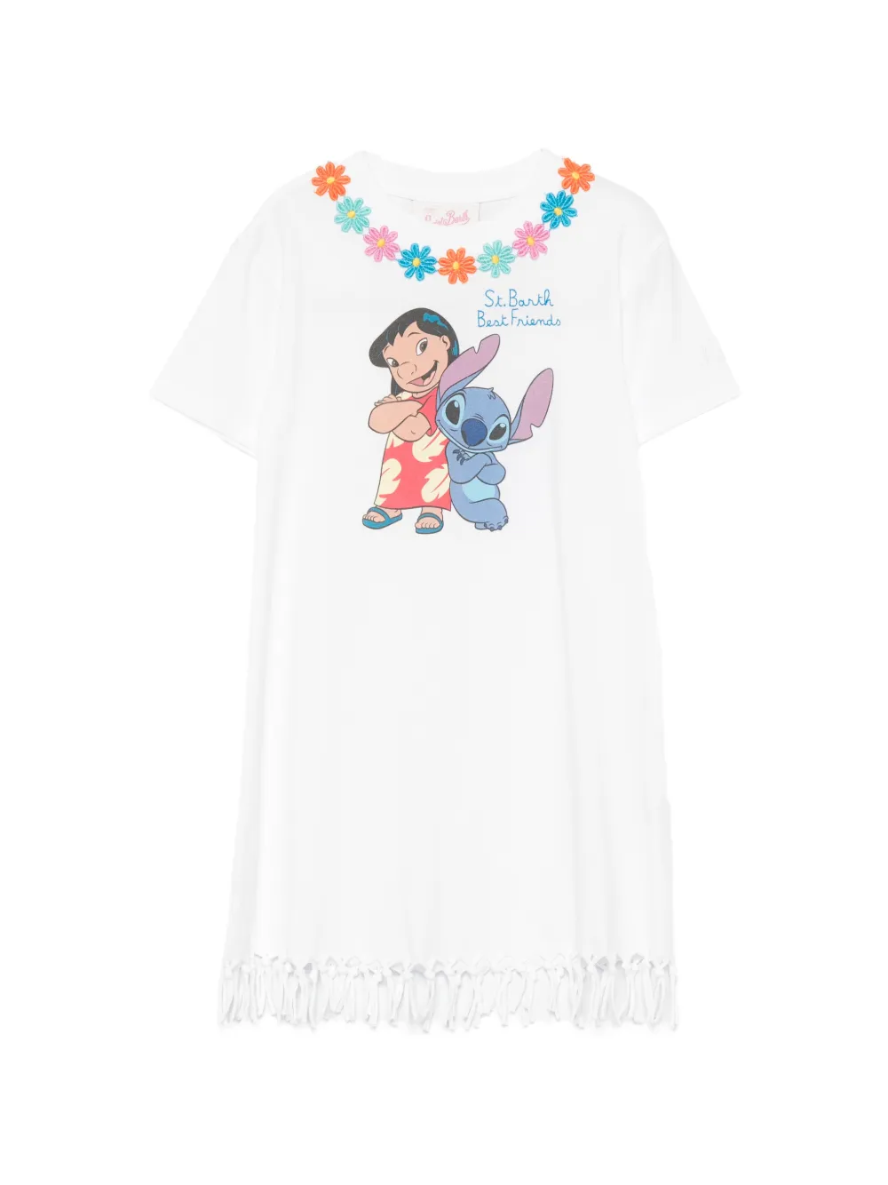 MC2 Saint Barth Kids x Disney robe Abbey à imprimé graphique - Blanc MC2 Saint Barth Kids x Disney robe Abbey à imprimé graphique - Blanc