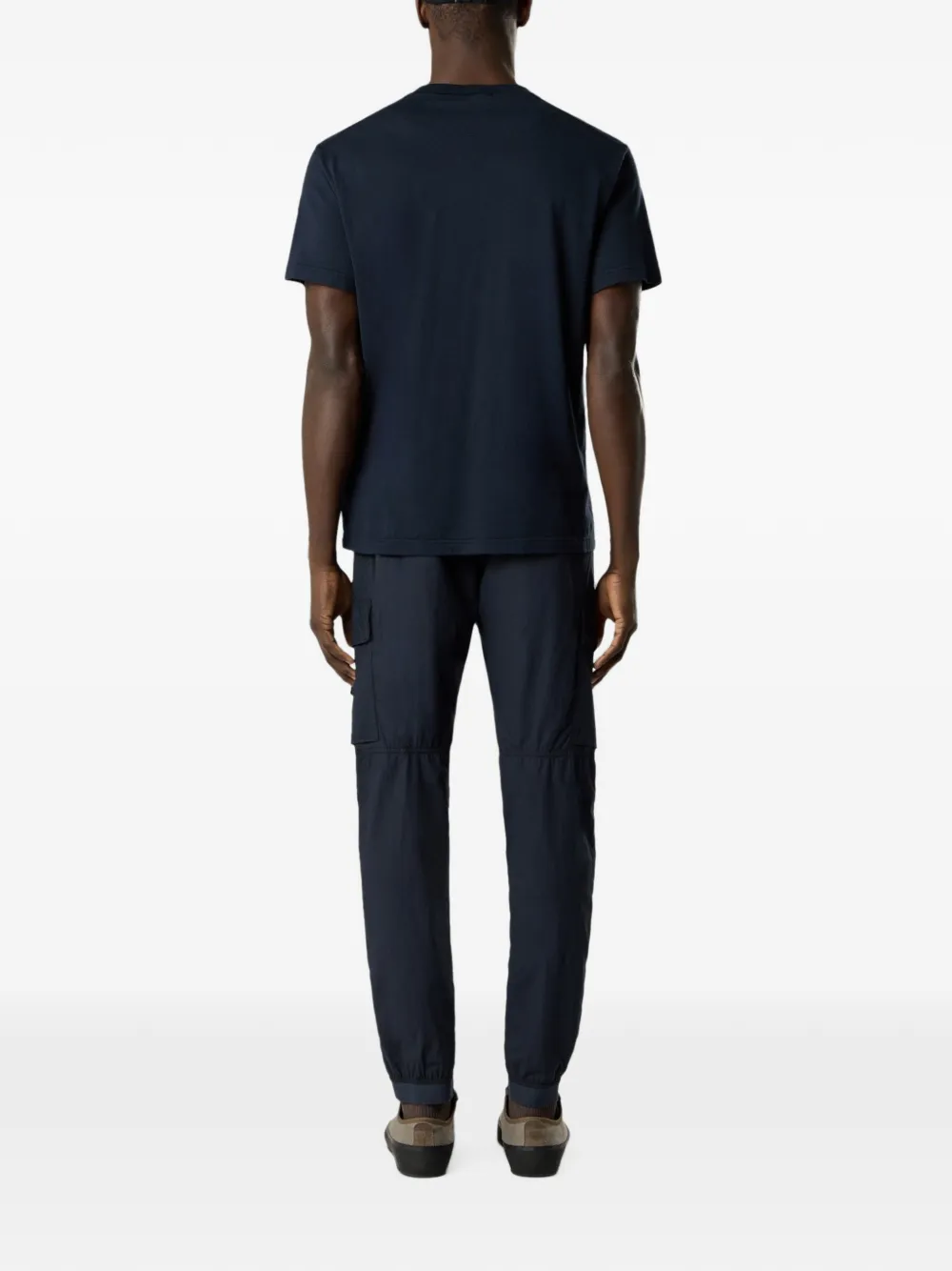 Stone Island T-shirt met Compass-logopatch Blauw
