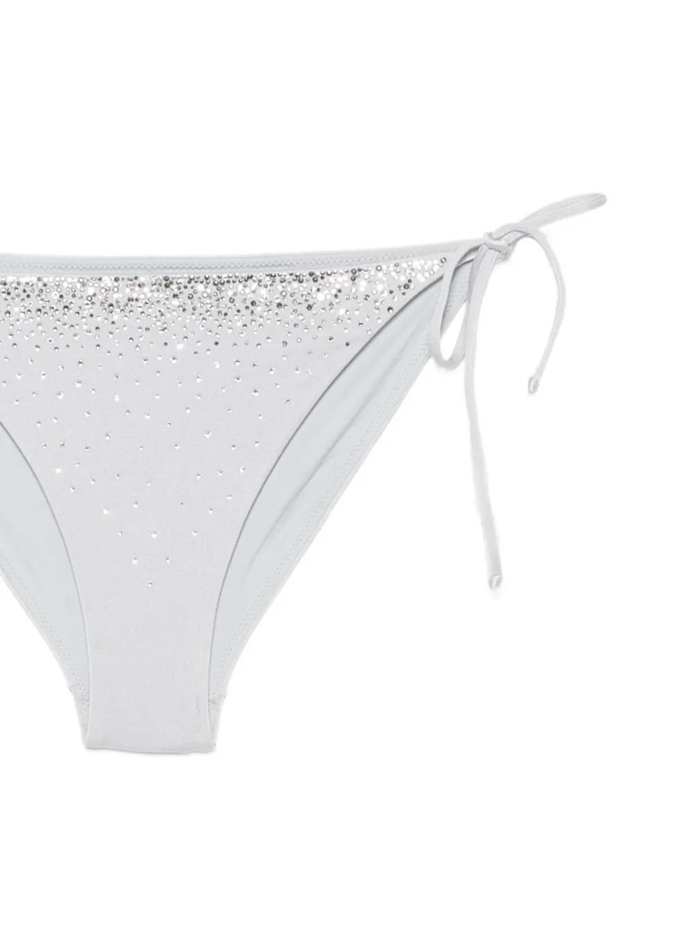  Mc2 Saint Barth Bragas De Bikini Virgo Con Strass - Plateado 