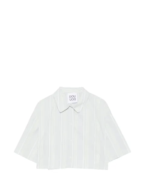 Douuod Kids camisa con motivo de rayas verticales