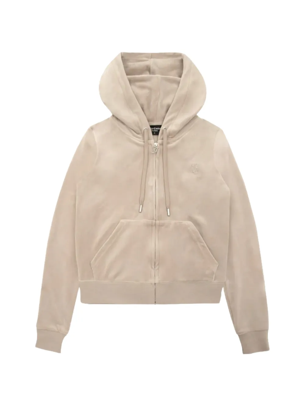 Juicy Couture Felpa Robertson in velluto con cappuccio - Marrone