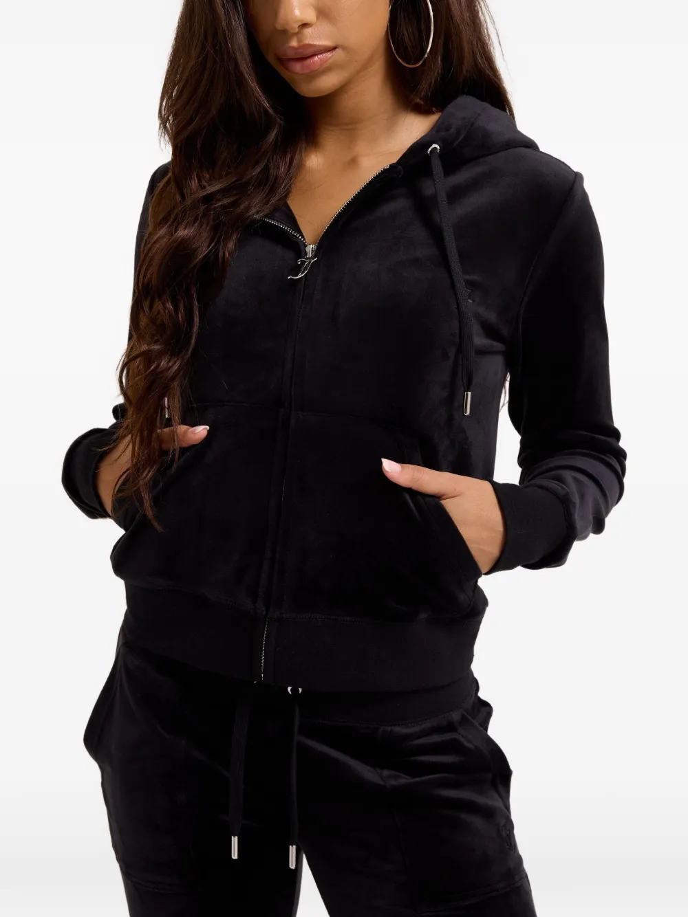 Juicy Couture Robertson fluwelen hoodie Zwart
