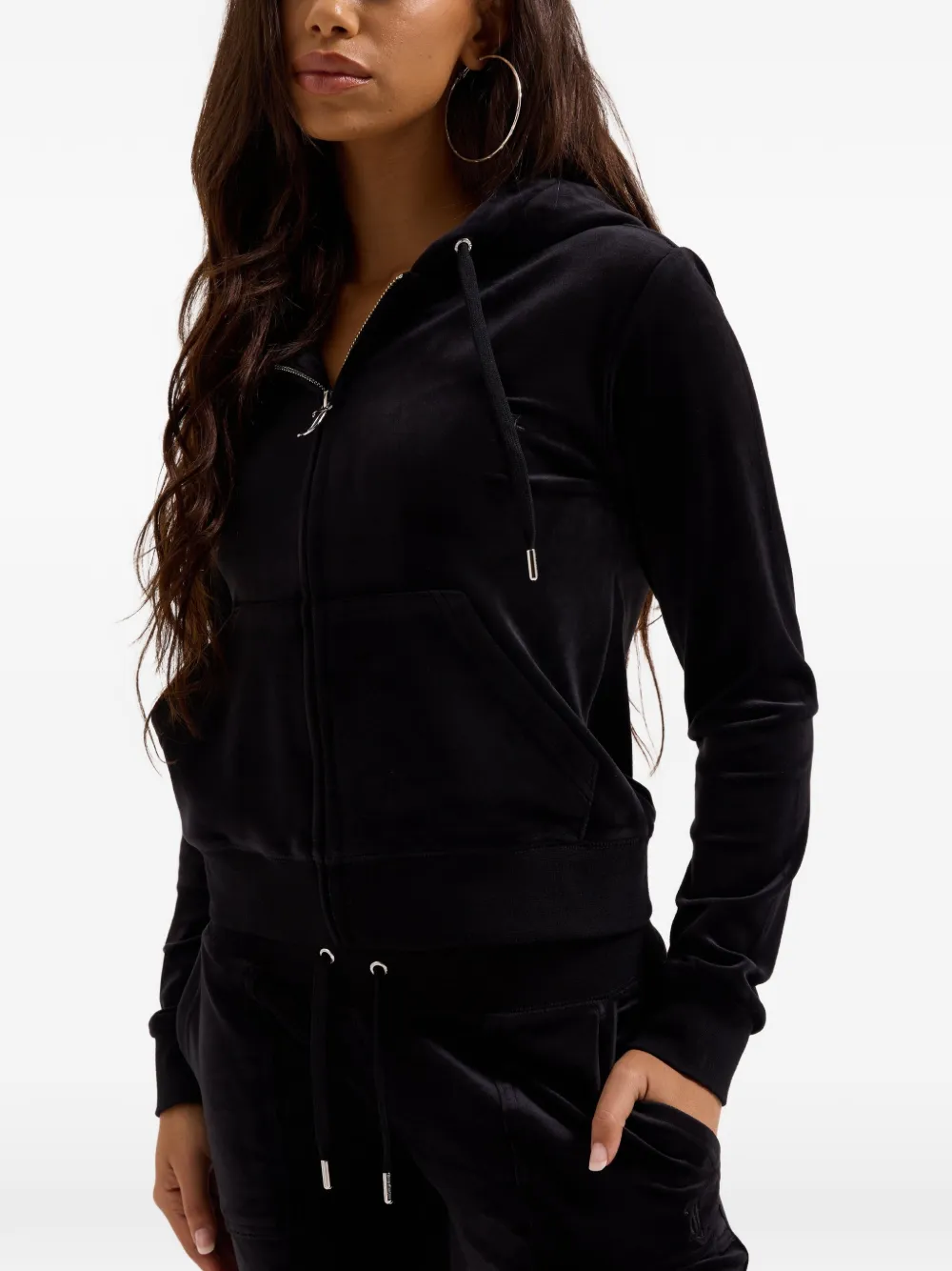 Juicy Couture Robertson fluwelen hoodie Zwart