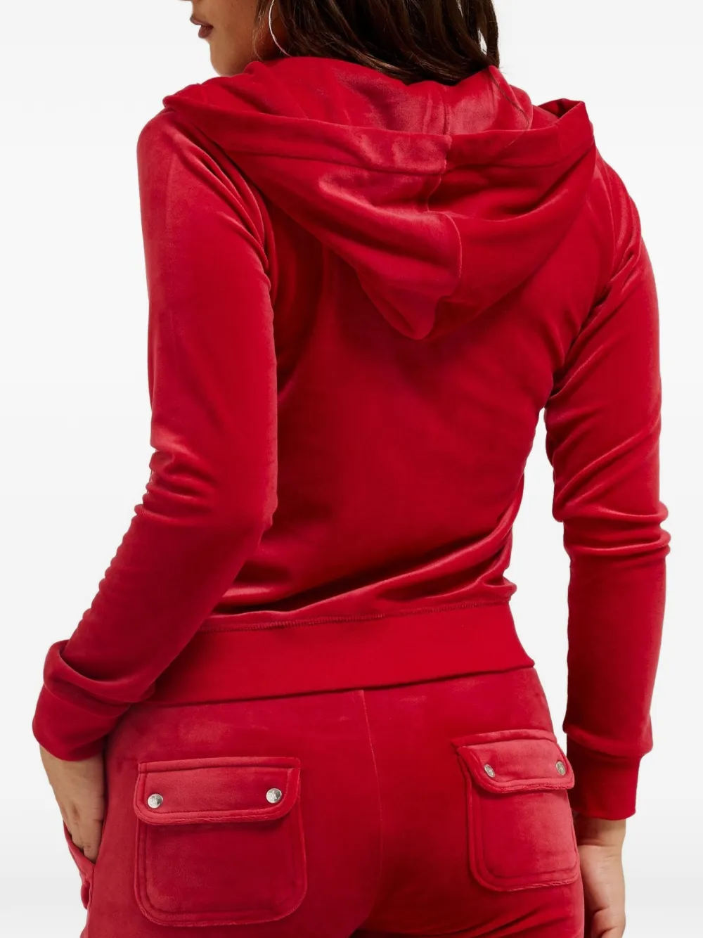 Juicy Couture Del Ray fluwelen trainingsbroek Rood
