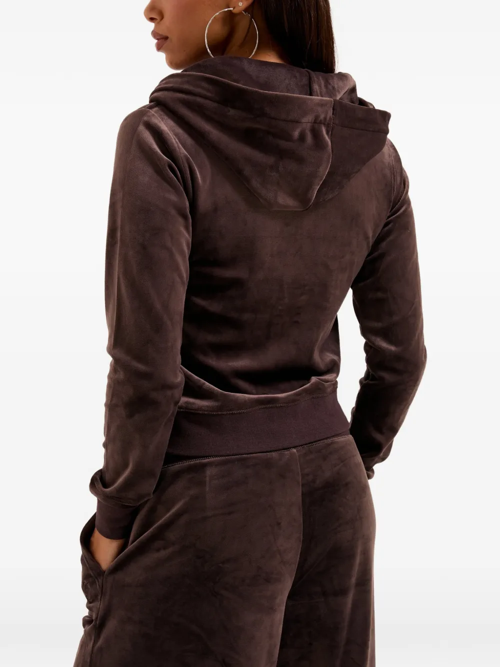 Juicy Couture Robertson hoodie met rits Bruin