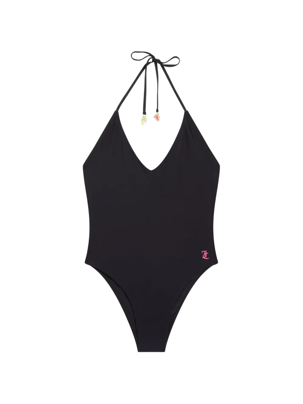 Juicy Couture Costume da bagno con scollo all'americana - Nero