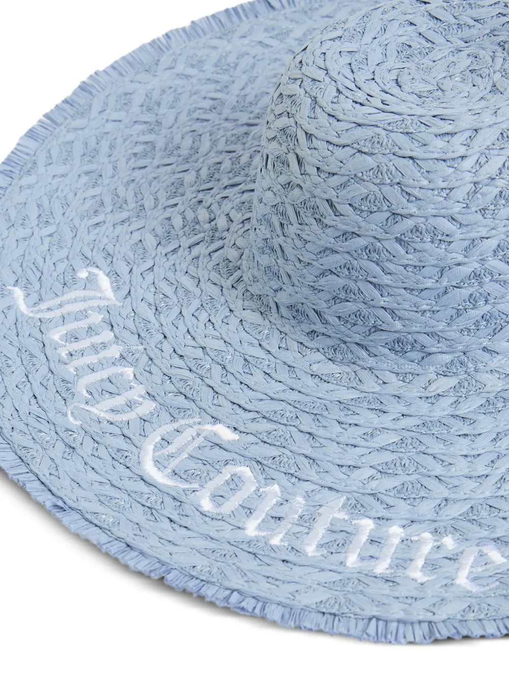 Juicy Couture Hoed met geborduurd logo en franje Blauw