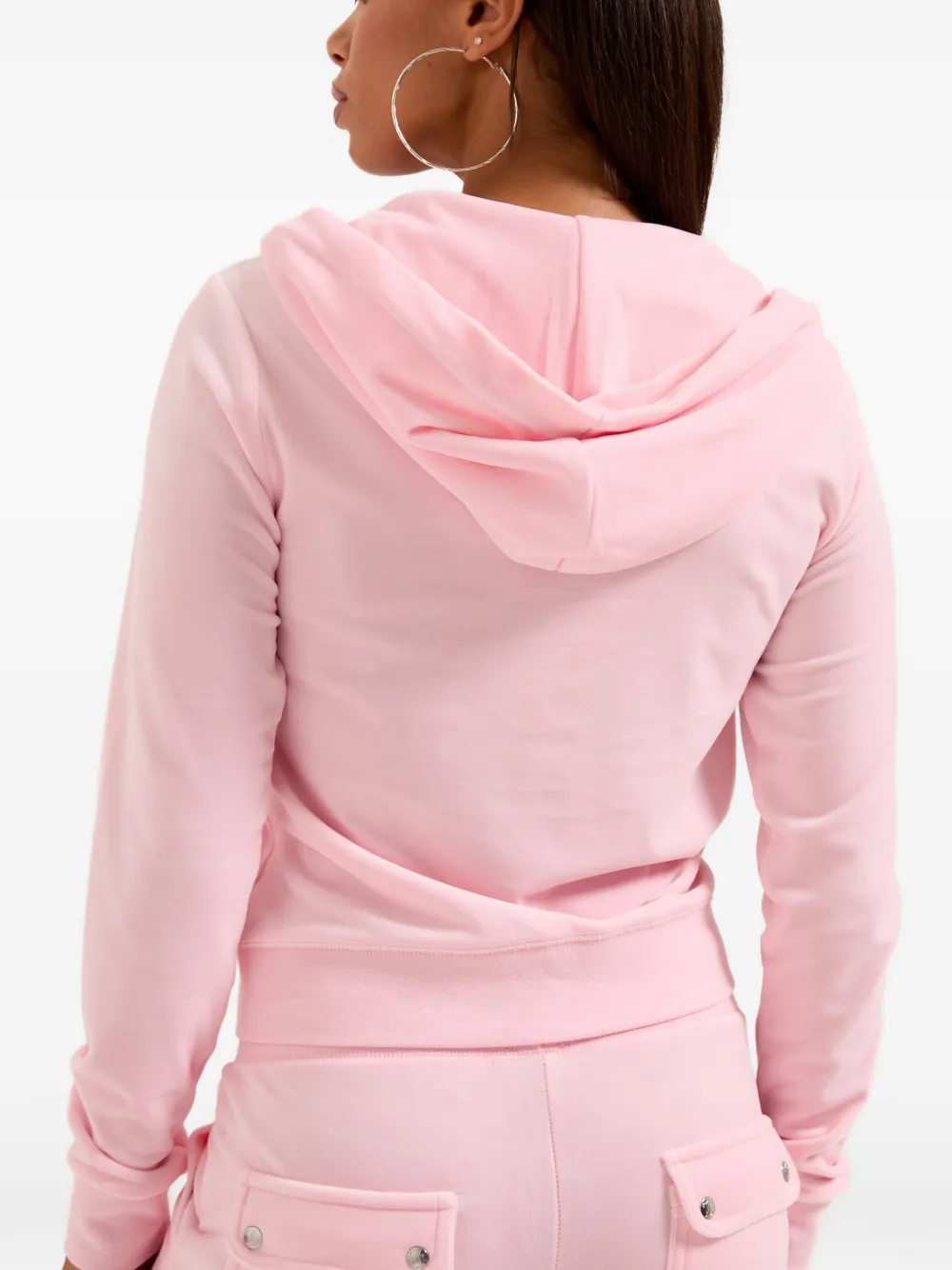 Juicy Couture Robertson hoodie met fluwelen textuur Roze