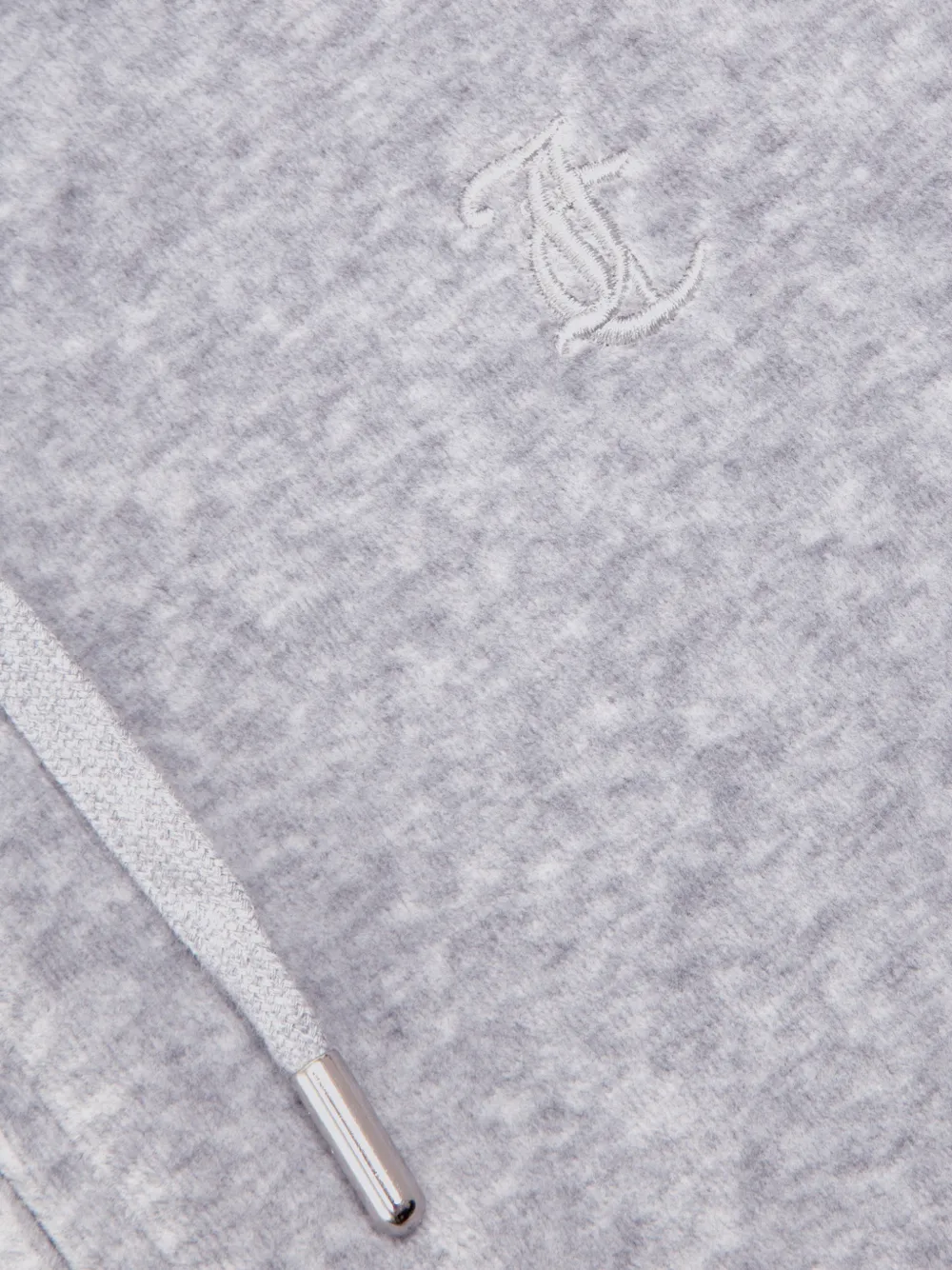 Juicy Couture Fluwelen oversized hoodie Grijs