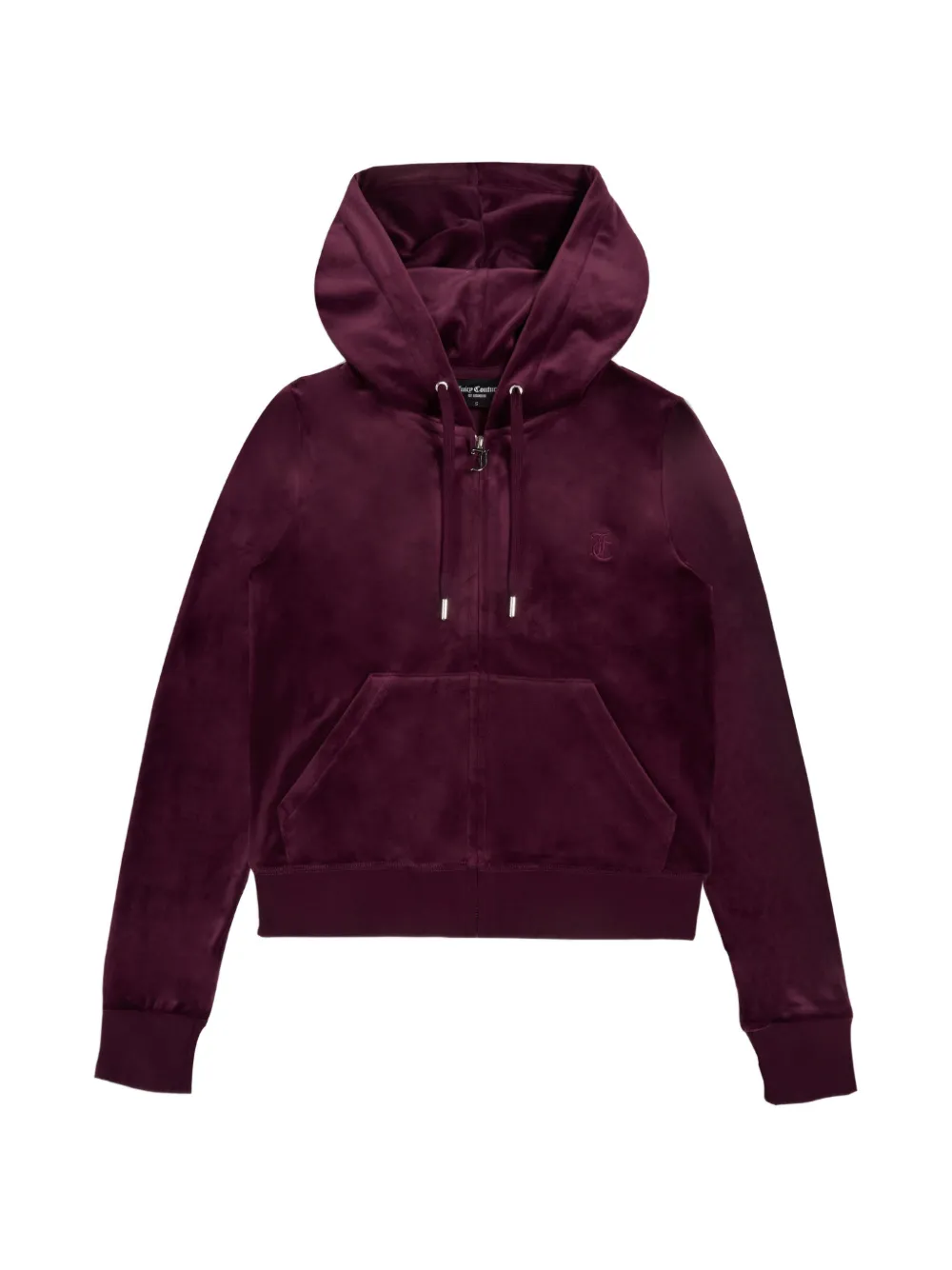 Juicy Couture Felpa Robertson in velluto con zip - Rosso