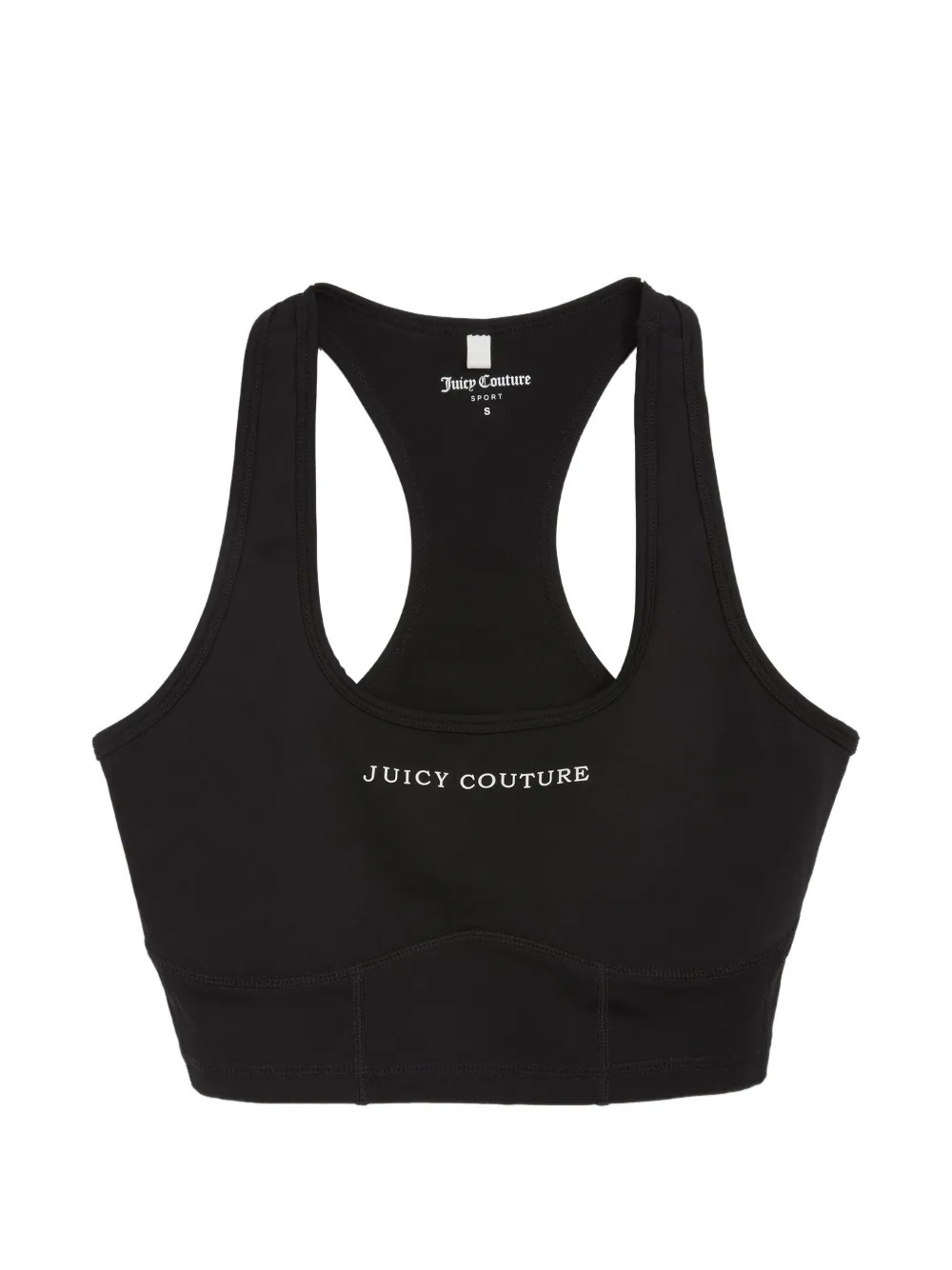 Juicy Couture Interlock Sport-BH mit Racerback - Schwarz