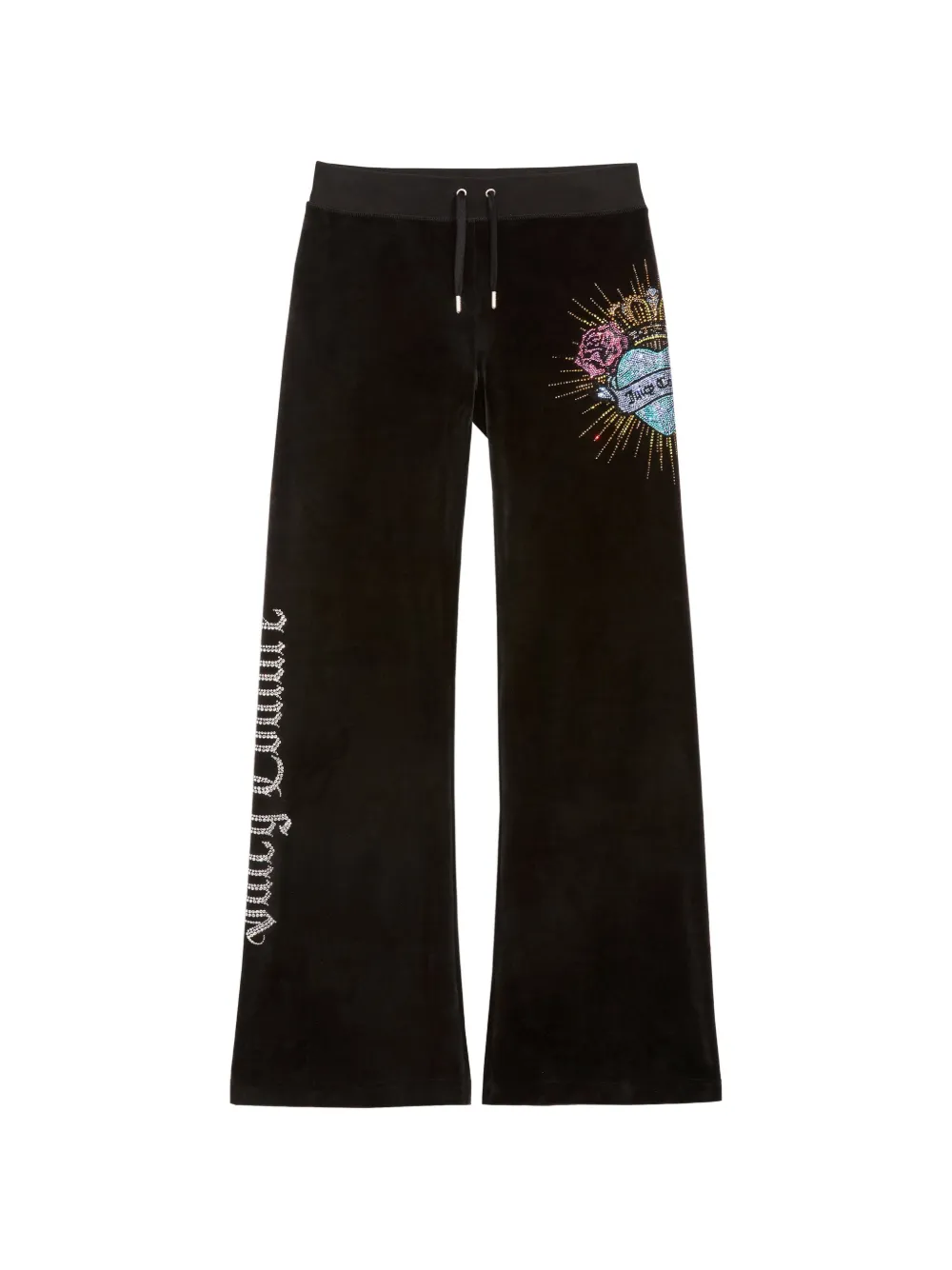 Juicy Couture Pantaloni sportivi con decorazione Sacred Heart - Nero