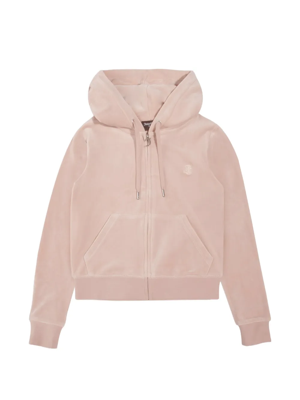 Juicy Couture Felpa Robertson in velluto con zip - Rosa