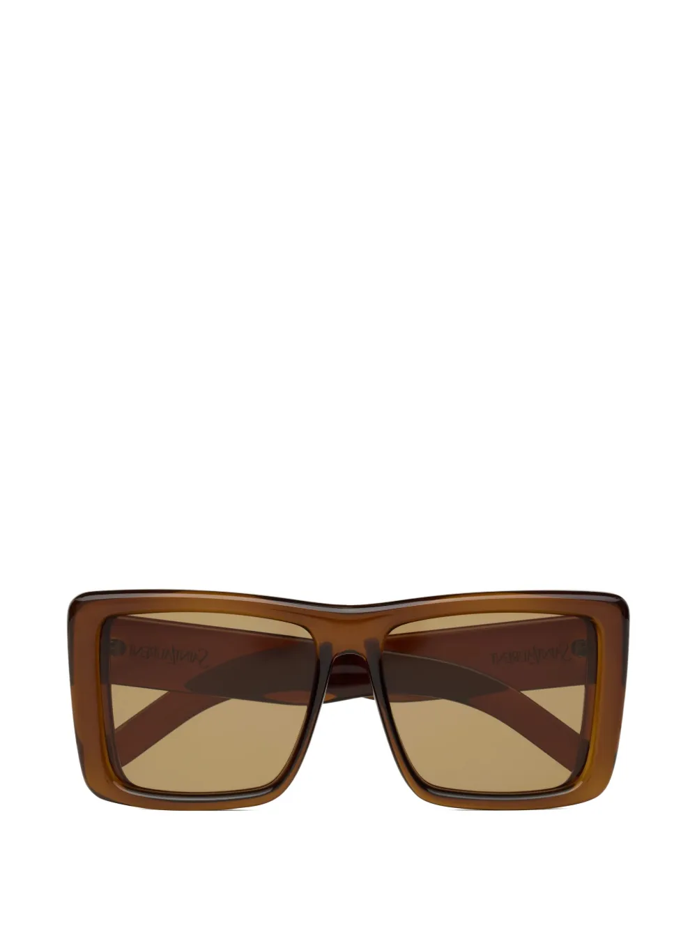 Saint Laurent 900 Howl Sonnenbrille mit eckigem Gestell - Braun