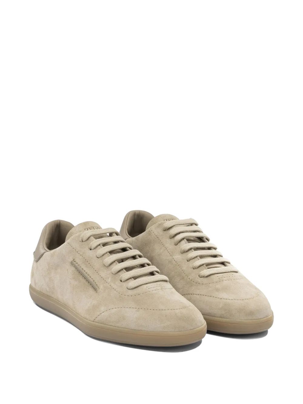 Zegna Leren sneakers Beige