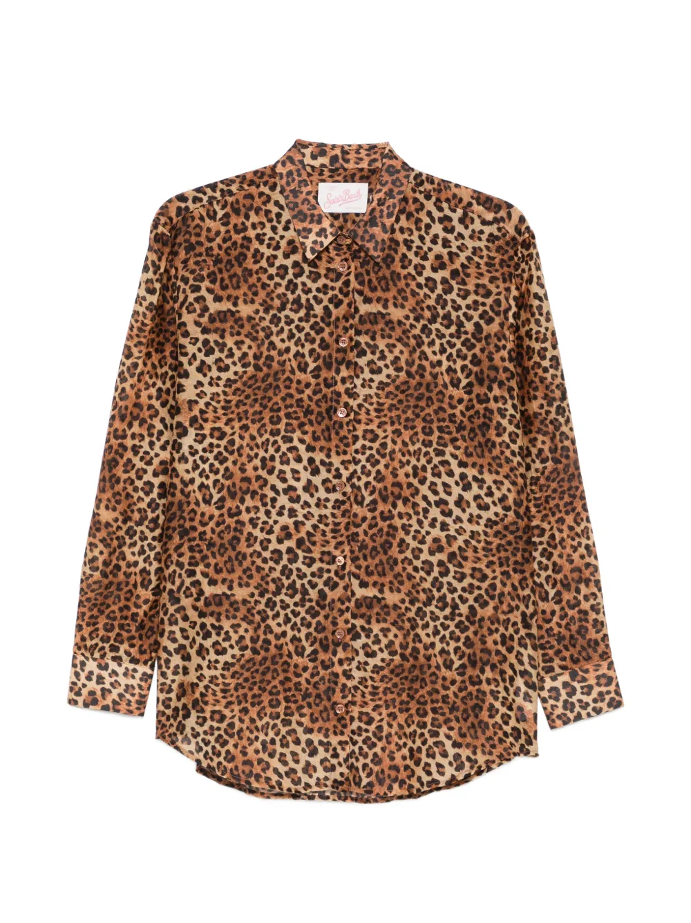MC2 Saint Barth Brigitte blouse met luipaardprint Bruin