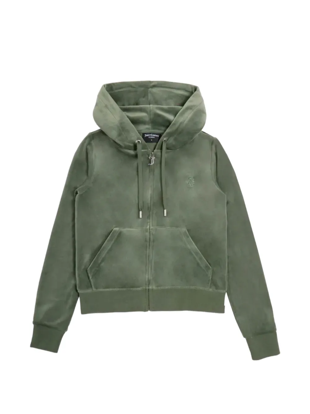 Juicy Couture Felpa Robertson in velluto con cappuccio - Verde