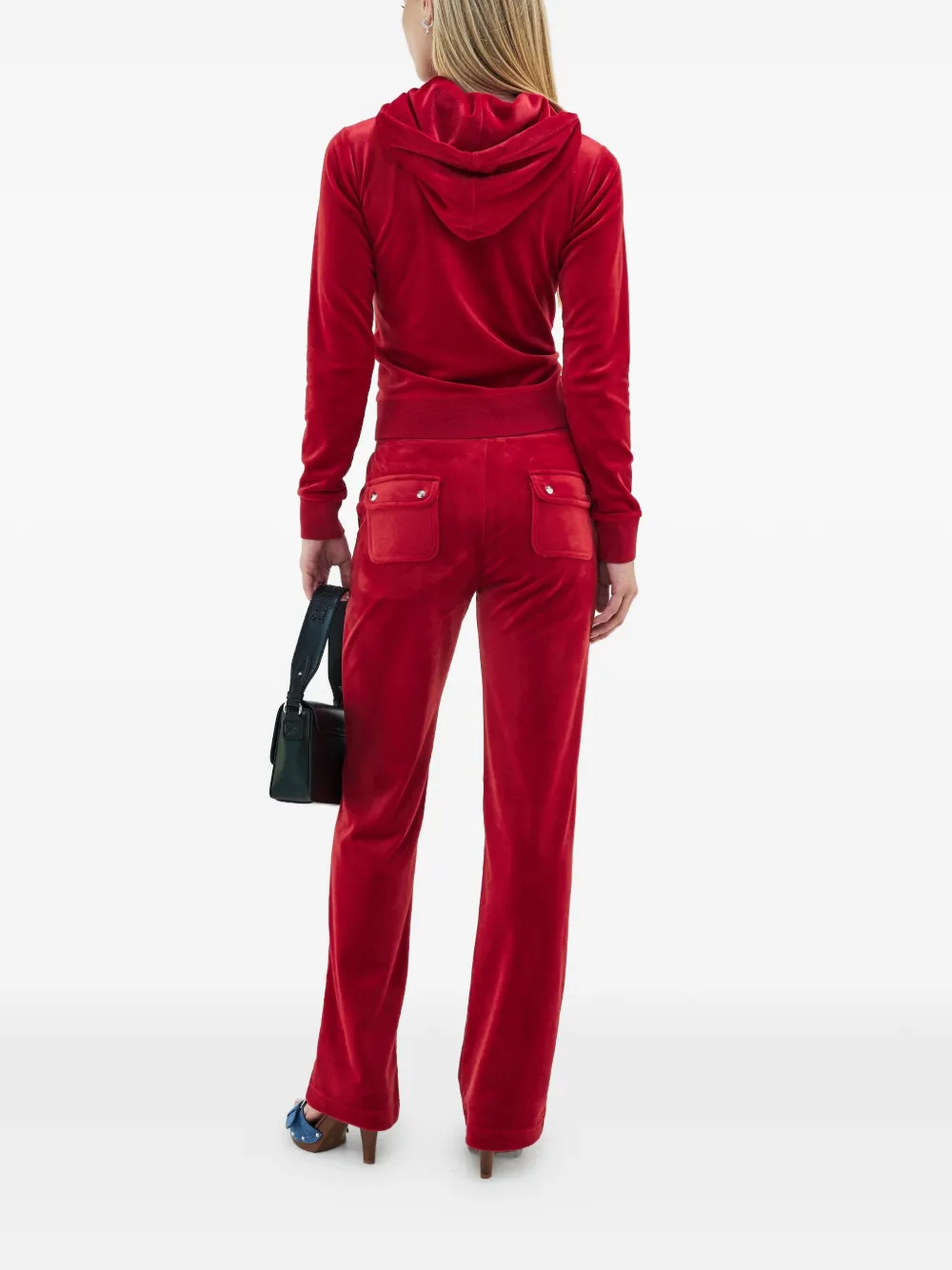 Juicy Couture Robertson fluwelen hoodie Rood
