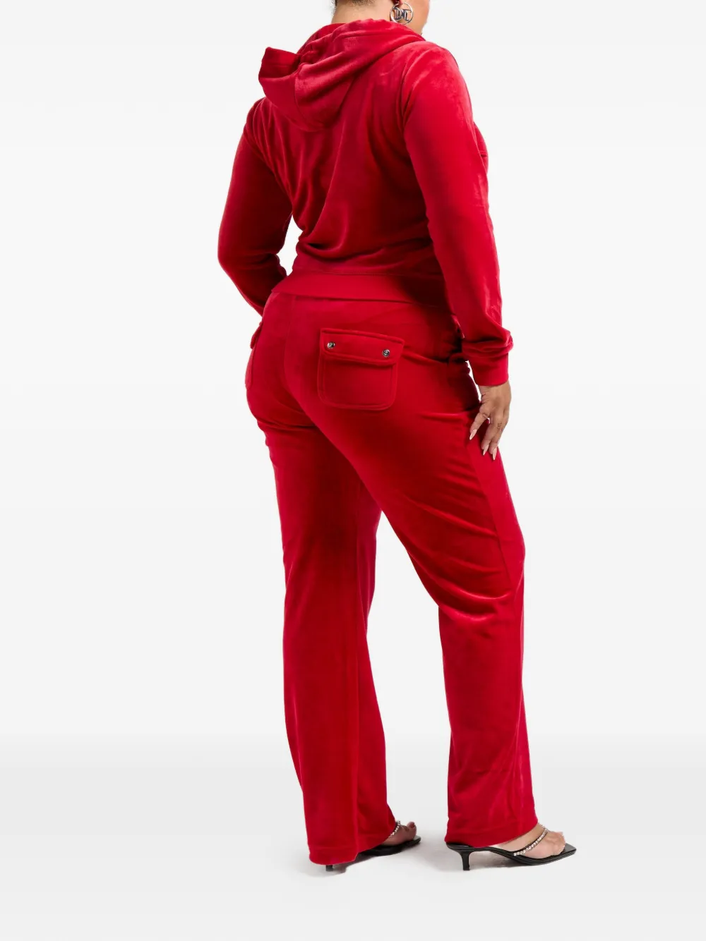Juicy Couture Robertson fluwelen hoodie Rood