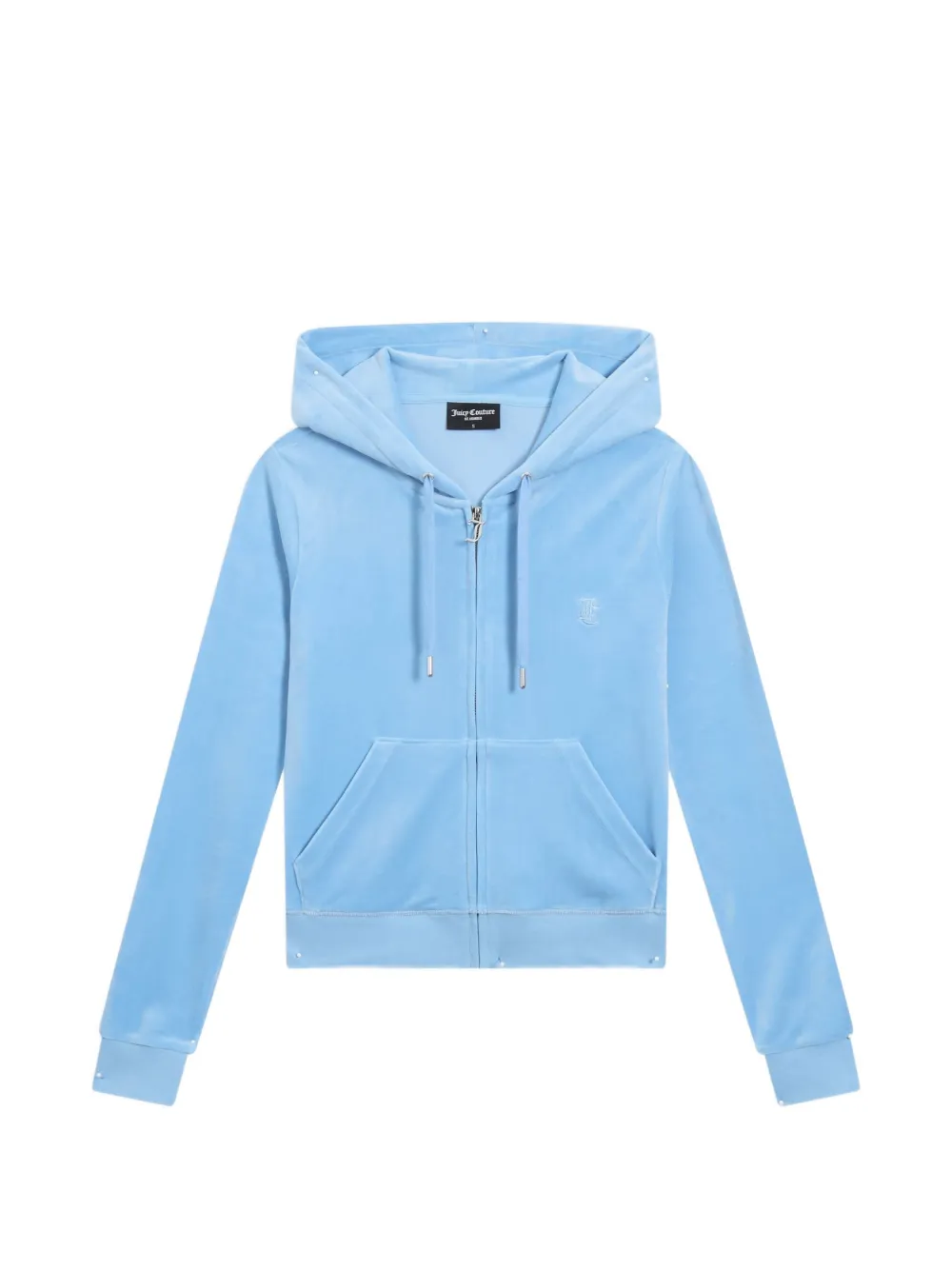 Juicy Couture Felpa Robertson in velluto con cappuccio - Blu