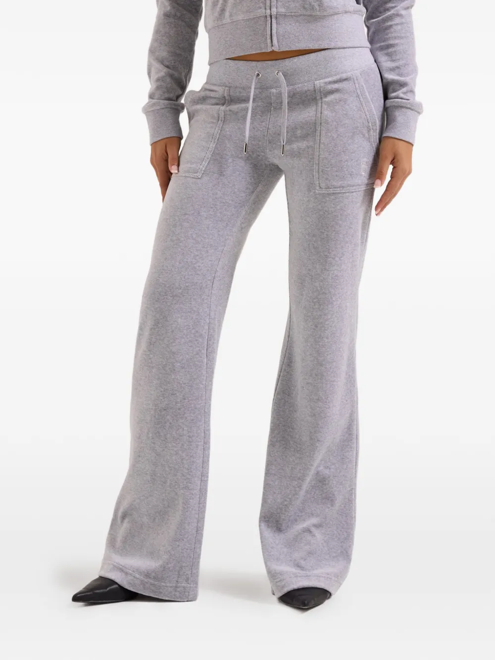 Juicy Couture Pantaloni sportivi a vita bassa - Argento
