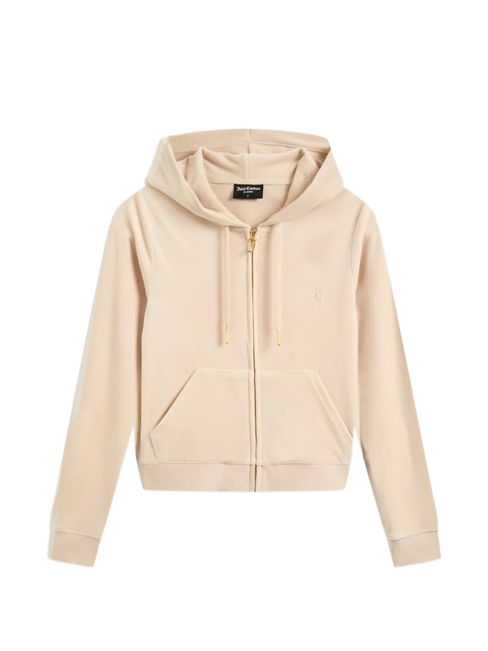 Juicy Couture Felpa Robertson in velluto con cappuccio - Toni neutri