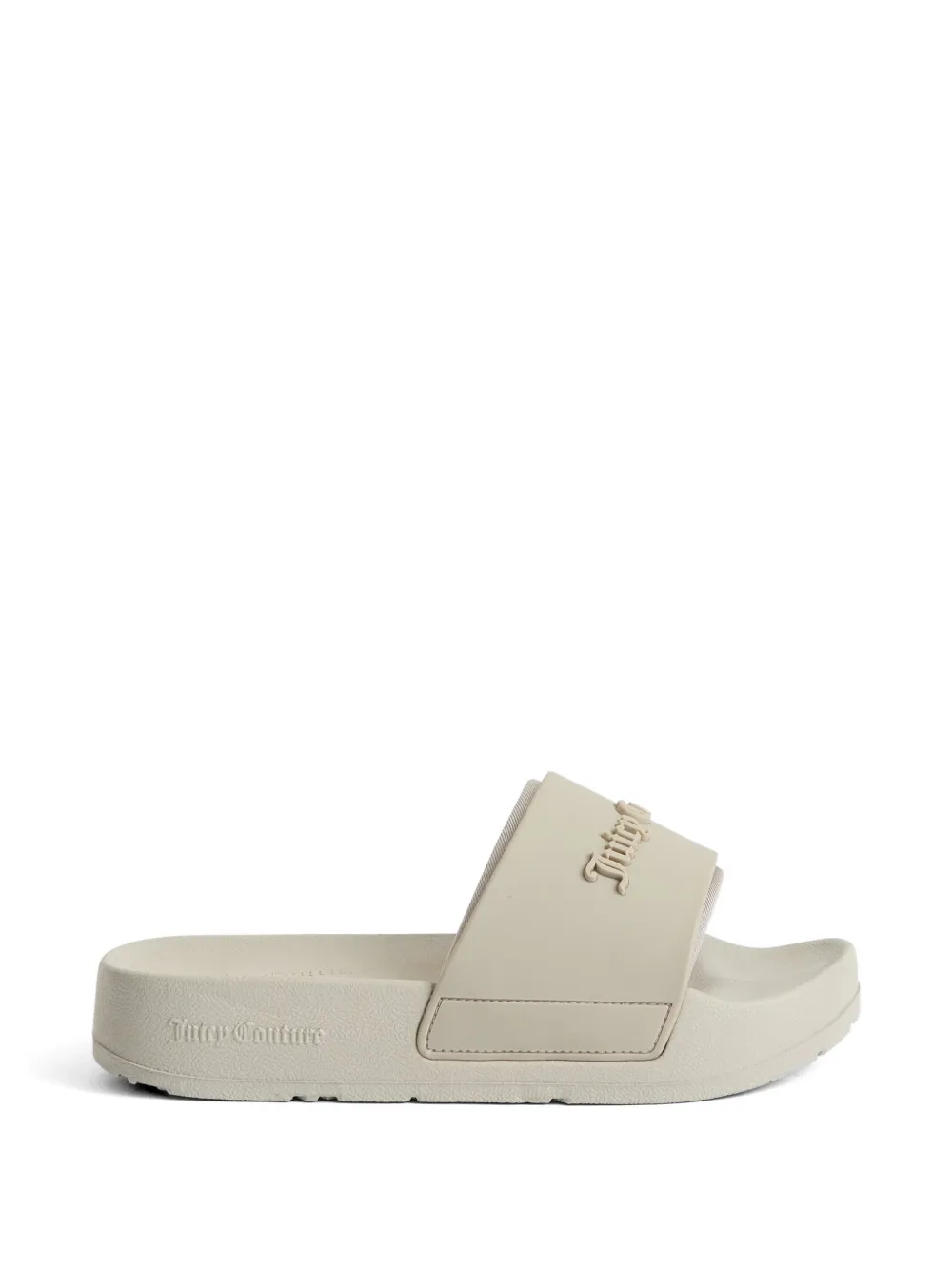 Juicy Couture Slippers met logo-reliëf Beige