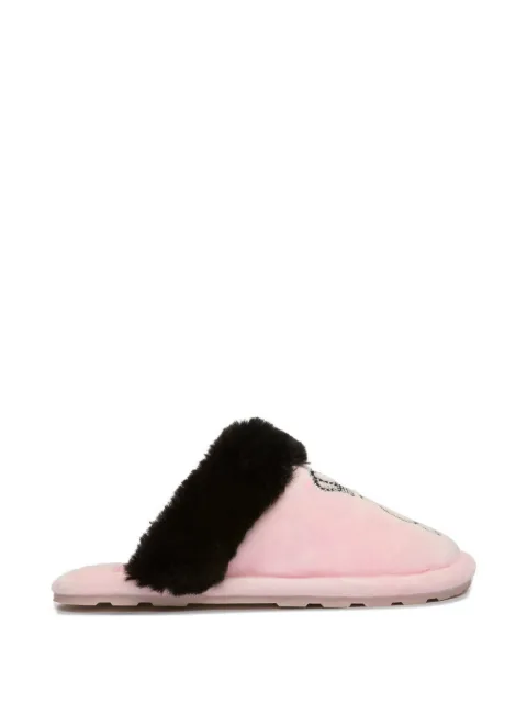Juicy Couture Heritage Crown velour slippers
