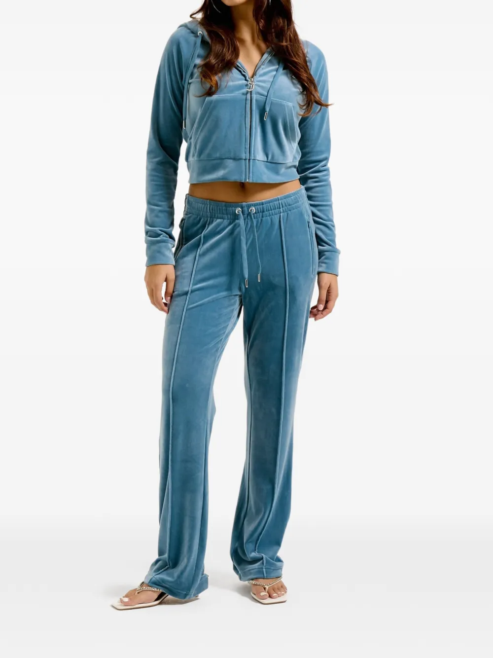 Juicy Couture Felpa Diamanté con cappuccio - Blu
