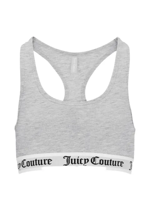 Juicy Couture logo-tape racerback bra