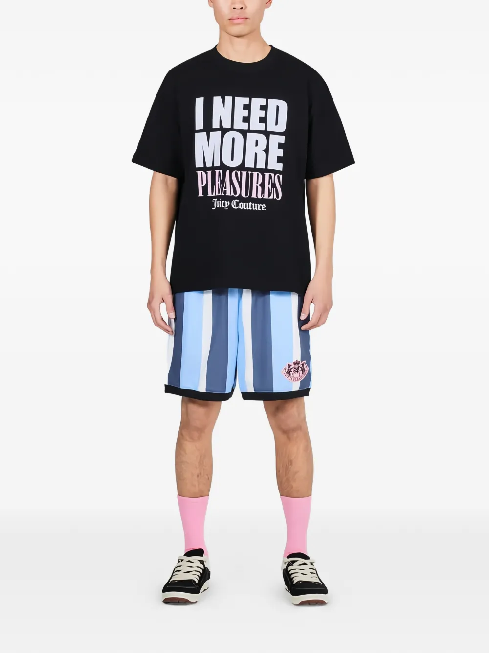 Juicy Couture Pleasures T-shirt met print Zwart