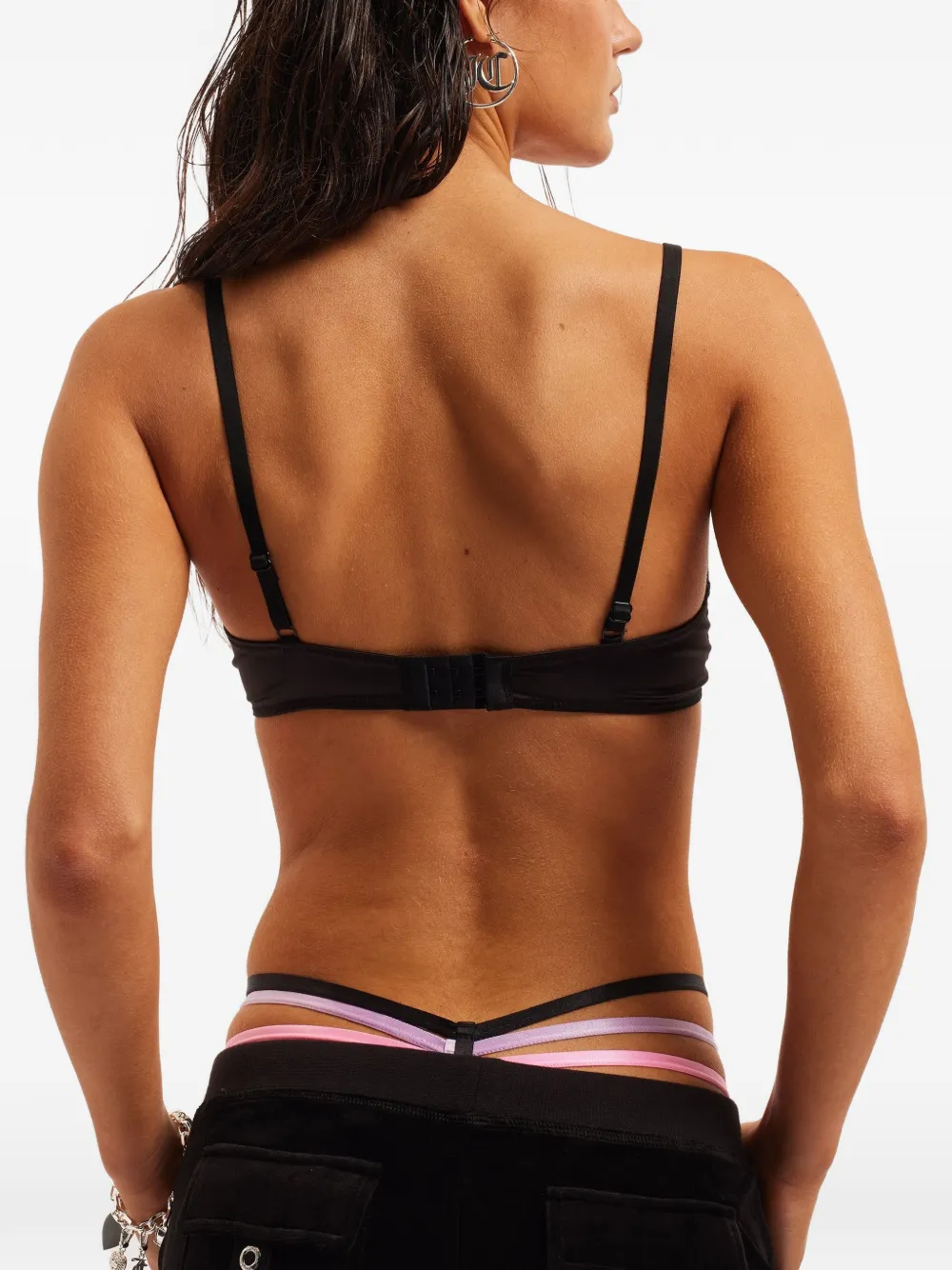 Juicy Couture Triangel bh met bedel Zwart