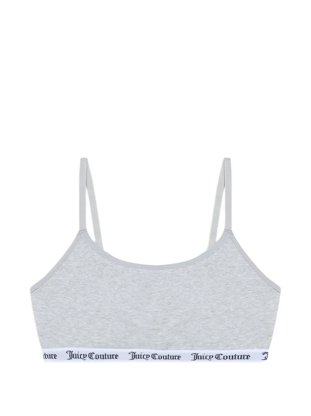 Juicy Couture Bralette con banda logo - Grigio
