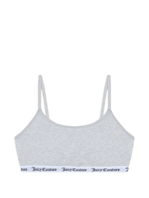 Juicy Couture bh-top med logobånd og dyb halsudskæring