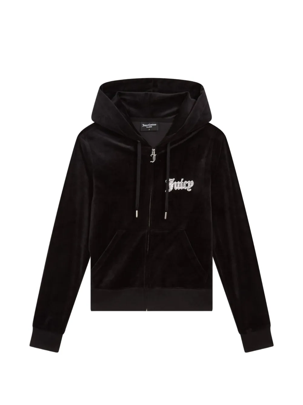 Juicy Couture Felpa Robertson in velluto con cappuccio - Nero