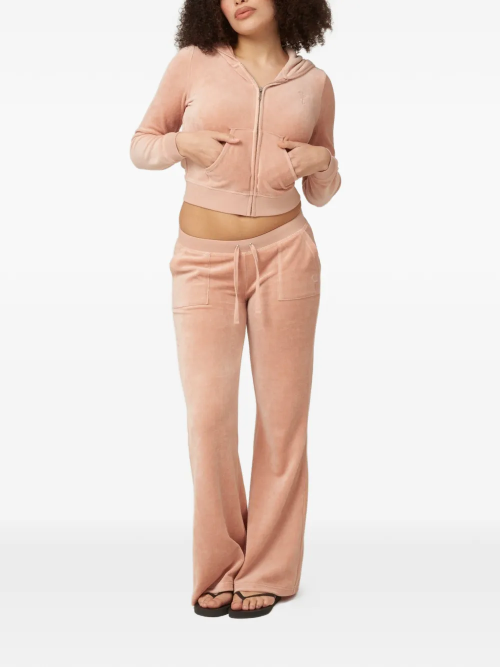 Juicy Couture Felpa Heritage con cappuccio - Rosa