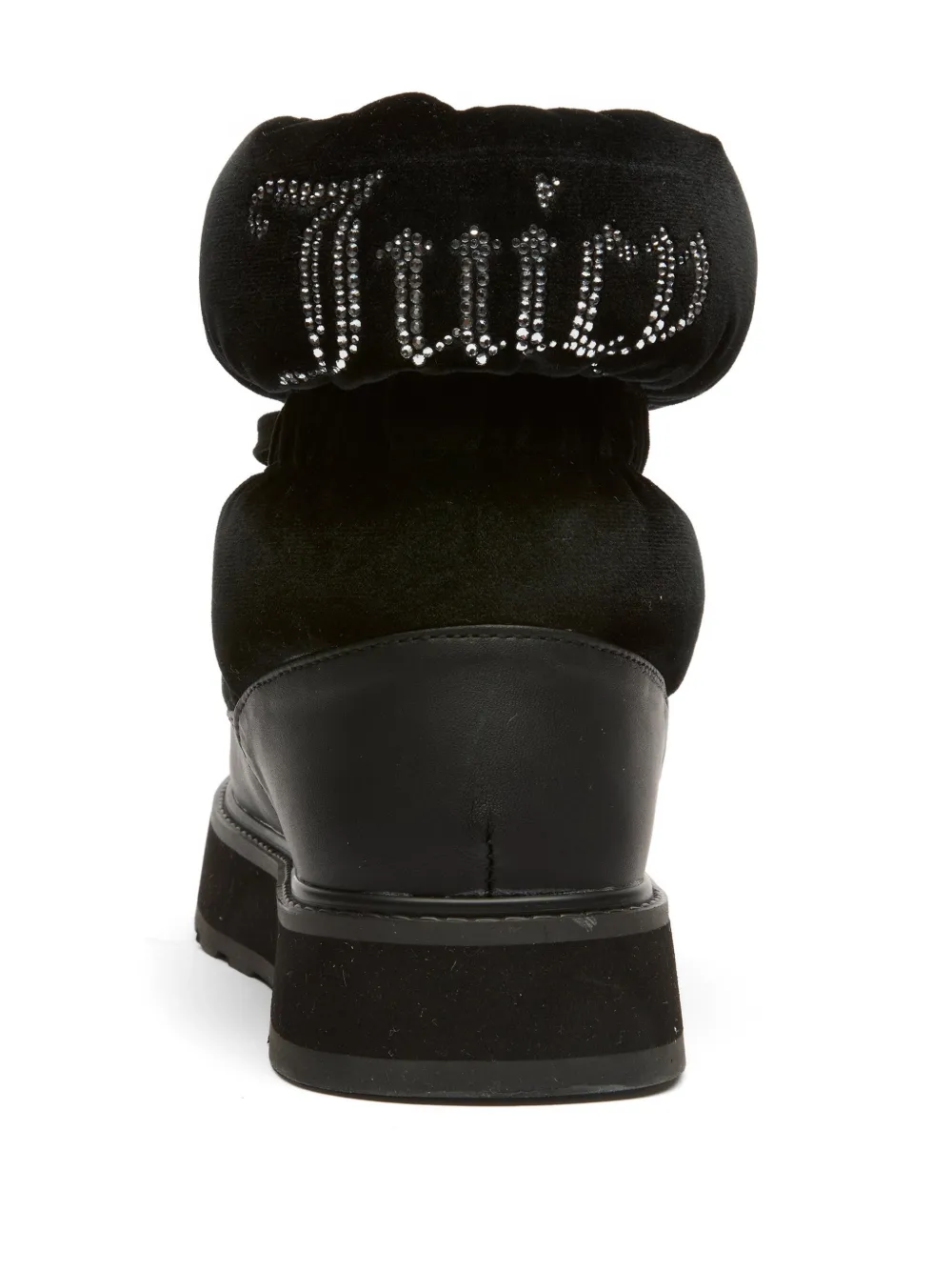 Juicy Couture Fluwelen alpine laarzen verfraaid met stras Zwart