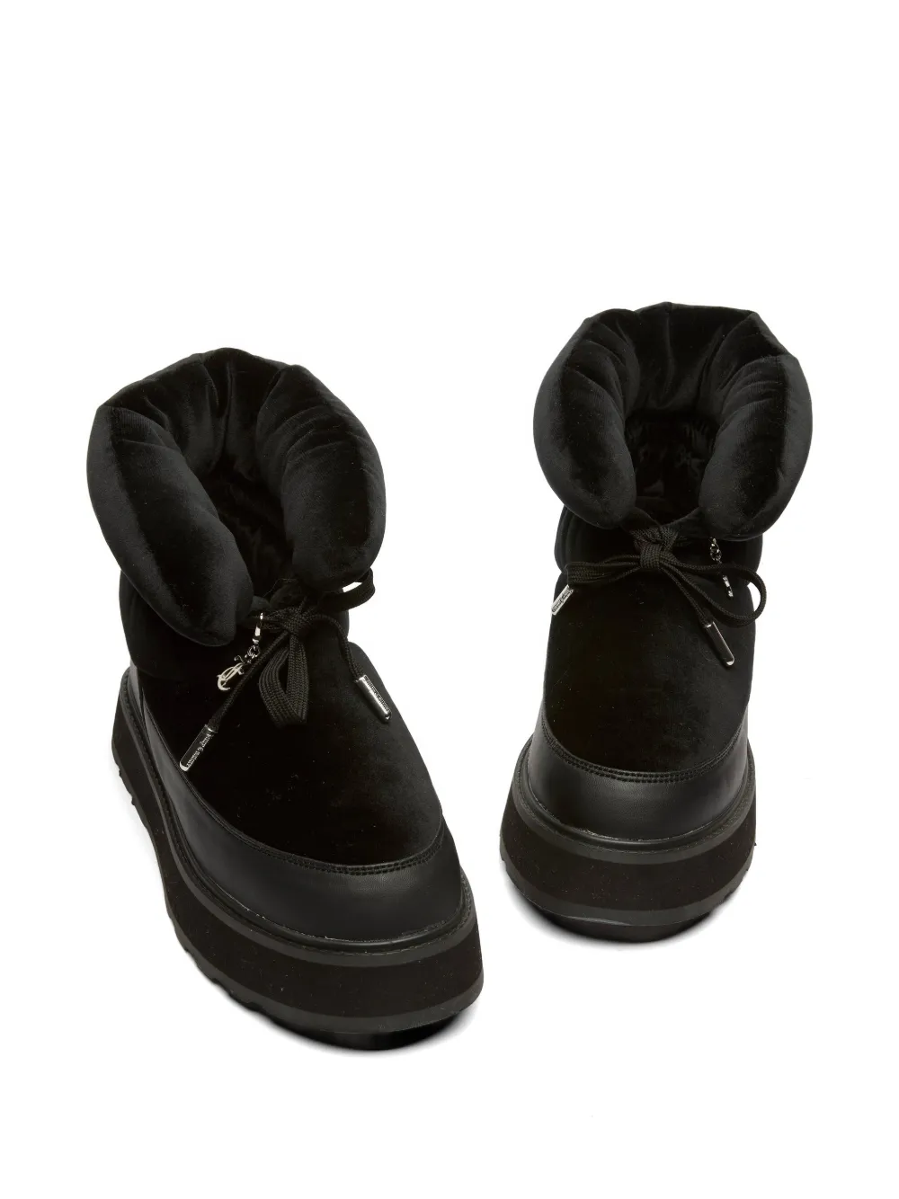 Juicy Couture Fluwelen alpine laarzen verfraaid met stras Zwart