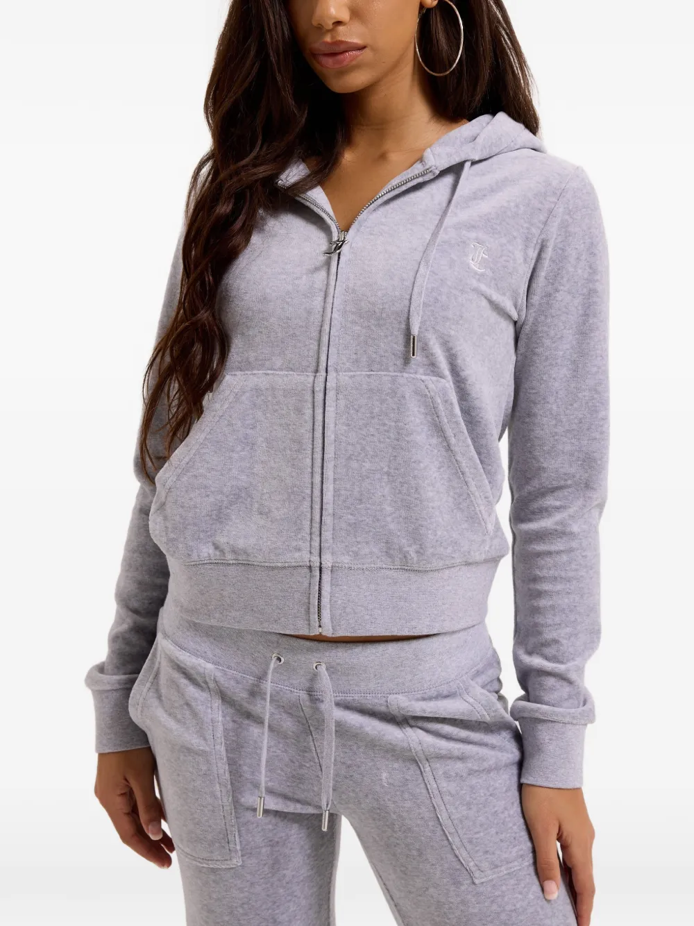 Juicy Couture Robertson hoodie met textuur Grijs